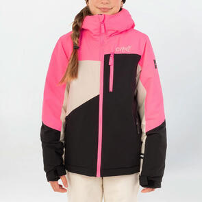 ONEILL SNOW 2026 GIRLS CRUZ TRIPLE SNOW JACKET BLACK OUT COLOUR BLOCK
