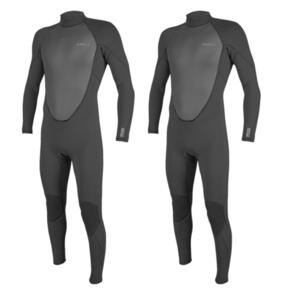 ONEILL 2 X YOUTH FACTOR BACK ZIP 3/2MM BLACK COMBO