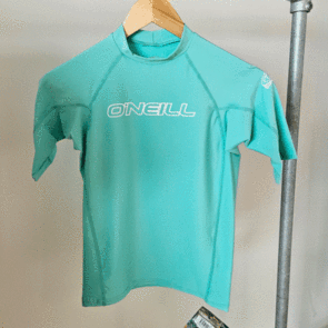 ONEILL YOUTH BASIC SKINS S/S CREW SPYGLASS GREEN