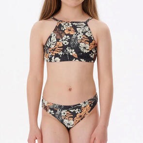 RIP CURL COSMIC PARADISE SS SET -GIRL WASHED BLACK