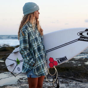 ONEILL RUNE WOVEN TOP SILVER BLUE