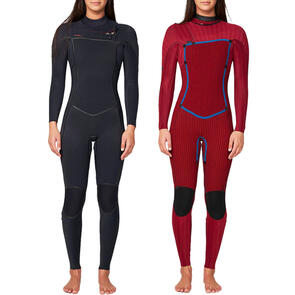 ONEILL 2025 WOMENS HYPER FIRE X CHEST ZIP FULL 3/2MM BLACK