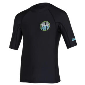 ONEILL 2024 BOYS REACTOR UV SS RASH VEST BLACK