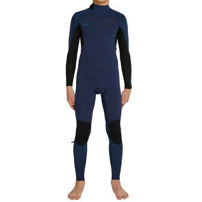 ONEILL 2024 BOYS DEFENDER BACK ZIP STEAMER 3/2MM - NAVY/NAVY/BLK