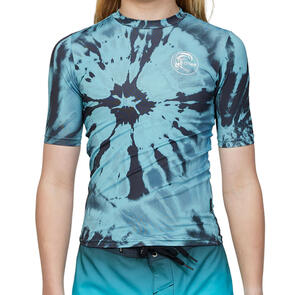 ONEILL 2024 BOYS DOPEDYE SS UV SURF TEE - DEEP TEAL