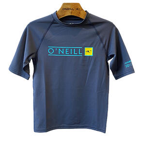 ONEILL 2024 BOYS REACTOR BLOCK UV SS RASH VEST - NAVY