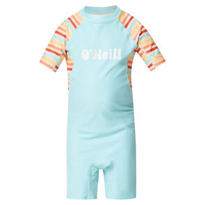 ONEILL 2024 GIRLS TODDLER SPF SS SPRING RASHSUIT - RETR RETRO STRIPE