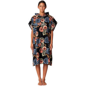 ONEILL 2024 WOMENS BAHIA CHANGE TOWEL - FLORA TROPIC BLACK