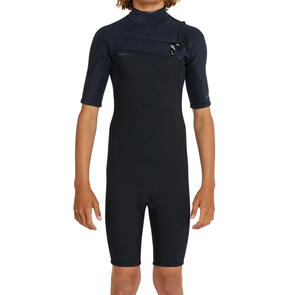 ONEILL 2025 BOYS HYPERFREAK CHEST ZIP SS SPRING 2MM BLACK