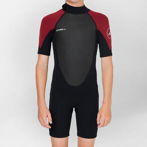 ONEILL 2025 BOYS REACTOR 2 BACKZIP SS SPRING 2MM MAROON