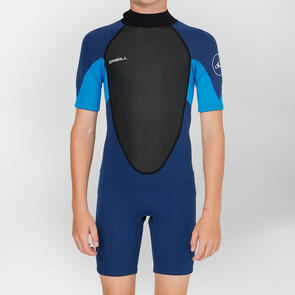 ONEILL 2025 BOYS REACTOR 2 BACKZIP SS SPRING 2MM NAVY
