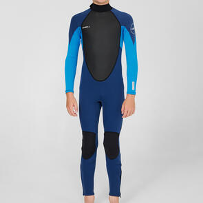 ONEILL 2025 BOYS REACTOR 2 BACKZIP 3/2MM STEAMER NAVY