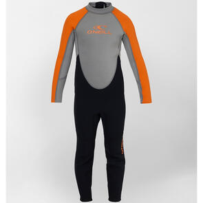ONEILL 2025 BOYS TODDLER REACTOR BACKZIP 2MM STEAMER ORANGE