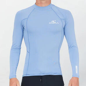 ONEILL 2025 CLEAN & MEAN L/S RASH GUARD - FADED DENIM