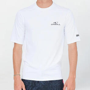 ONEILL 2025 CLEAN & MEAN S/S LOOSE FIT RASH TEE - WHITE