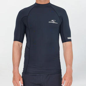 ONEILL 2025 CLEAN & MEAN S/S RASH GUARD - BLACK