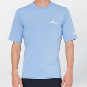 ONEILL 2025 CLEAN & MEAN S/S LOOSE FIT RASH TEE - FADED DENIM