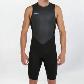 ONEILL 2025 REACTOR 2 BACK ZIP SHORT JOHN 2MM - BLK/BLK