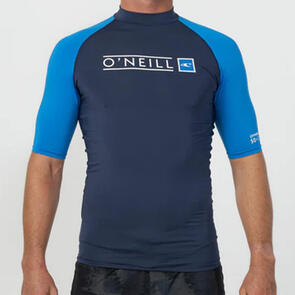 ONEILL 2025 REACTOR BLOCK UV SS RASH VEST - NAVY/ROYAL