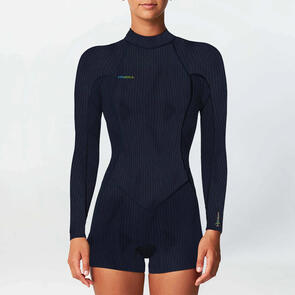 ONEILL 2025 WOMENS HYPERX BACK ZIP LONG SLEEVE SPRING 2MM BLACK