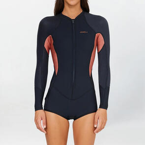 ONEILL 2025 WOMENS HYPERFREAK FRONT ZIP LONG SLEEVE SPRING 2MM SIENNA LINEN