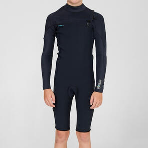 ONEILL 2025 YOUTH HYPERX CHESTZIP LS SPRING 2MM BLACK
