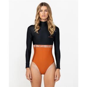ONEILL 2026 BAHIA LYCRA BZ LS SURFSUIT TANGERINE TILE