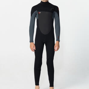 ONEILL 2026 YOUTH DEFENDER CZ STEAMER 4/3MM - BLACK/GRAPHITE