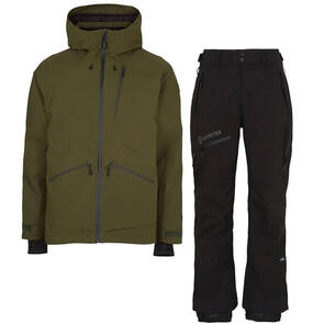 ONEILL SNOW 2024 TOTAL DISORDER JACKET FOREST NIGHT + GORE-TEX PSYCHO PANTS BLACK OUT