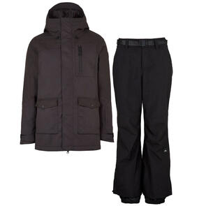 ONEILL SNOW 2024 WOMENS UTILITY JACKET BLACK OUT + STAR PANTS BLACK OU