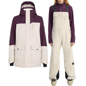 ONEILL SNOW 2025 UTILITY HYBRID JACKET ATMOSPHERE COLOUR BLOCK + O'RIGINALS BIB RELAXED SNOW PANTS ATMOSPHERE