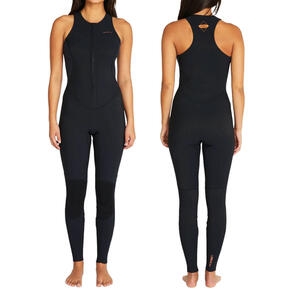 ONEILL 2025 WOMENS HYPERFREAK FRONT ZIP LONG JANE 2MM BLACK