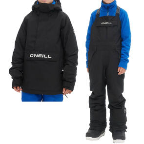 ONEILL SNOW 2024 YOUTH O'RIGINALS ANORAK BLACK OUT + BIB PANTS BLACK OUT