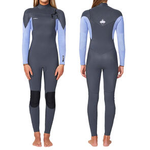ONEILL 2025 GIRLS HYPERFREAK CHEST ZIP FULL 3/2MM PERIWINKLE