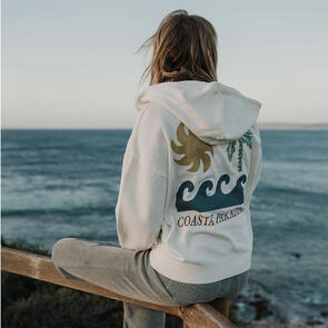 ONEILL ATWOOD PALMA ZIP HOODY - WINTER WHITE