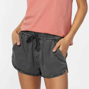 ONEILL FRANKIE SHORT FADED WASHED BLACK