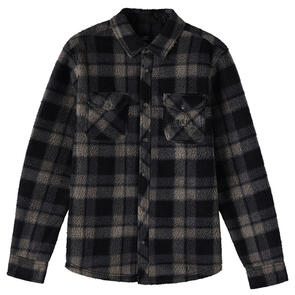 ONEILL GLACIER PLAID HIGH PILE SUPERFLEECE PHANTOM