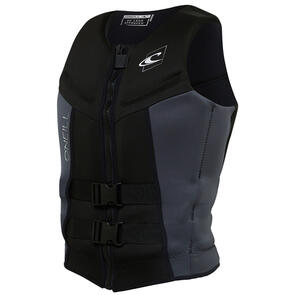 ONEILL MENS REACTOR L50S WAKE VEST BLACK OUT