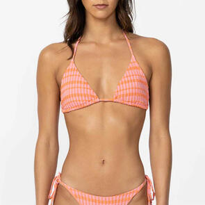 ONEILL PARADISE PLAID VENICE TOP SACHET PINK