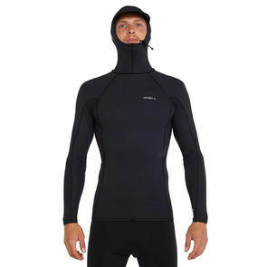 ONEILL PSYCHO HOODED UV LS CREW BLACK