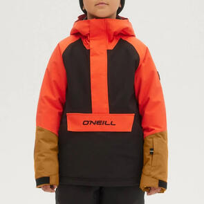 ONEILL SNOW 2024 BOYS PB ANORAK JACKET - CHERRY TOMATO