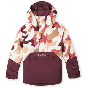 ONEILL SNOW 2024 GIRLS O'RIGINALS ANORAK WINDSOR WINE COLOUR BLOCK