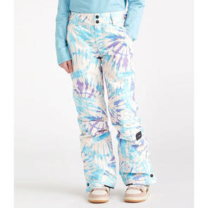 ONEILL SNOW 2024 GIRLS STAR PRINTED PANTS - PINK TIE DYE