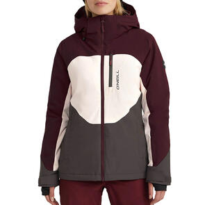 ONEILL SNOW 2024 WOMENS CARBONITE JACKET WINDSOR WINE COLOUR BLOCK