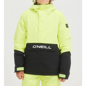 ONEILL SNOW 2024 YOUTH ANORAK JACKET -  PYRANINE YELLOW COLOUR BLOCK