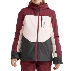 ONEILL SNOW 2024 YOUTH CARBONITE JACKET WINDSOR WINE COLOUR BLOCK