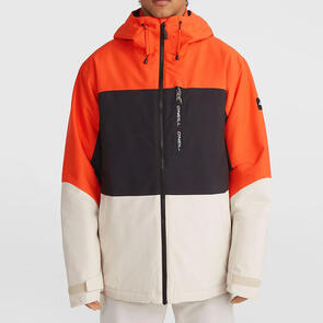 ONEILL SNOW 2025 CARBONITE JACKET PAPRIKA FLAME COLOUR BLOCK