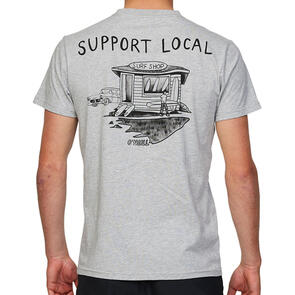 ONEILL SUPPORT LOCAL SS TEE - LIGHT GREY MARLE