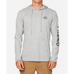 ONEILL TRVLR HOLM SNAP PULLOVER HOODIE - HEATHER GREY