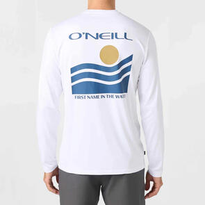 ONEILL TRVLR UPF L/S TEE TIDES - WHITE